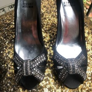 Stuart Weitzman Evening Shoes with Crystals